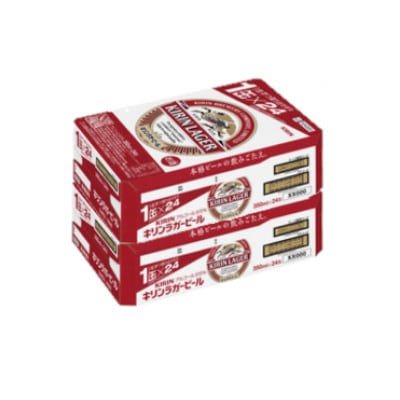 キリン ラガービール 350ml 48本 ( 2ケース )〈お酒・ビール〉