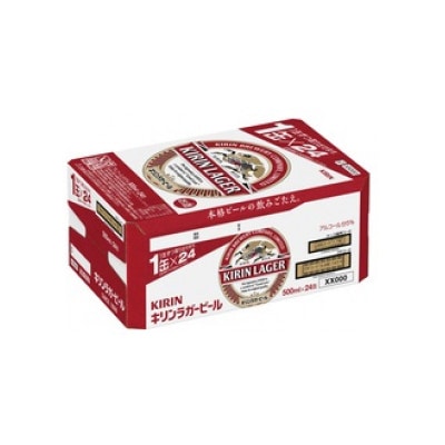 キリン ラガービール 500ml 24本 ( 1ケース )〈お酒・ビール〉