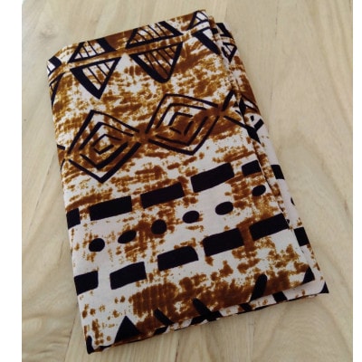 アフリカンクッションカバー(45cm×45cm)　ベージュ　1枚