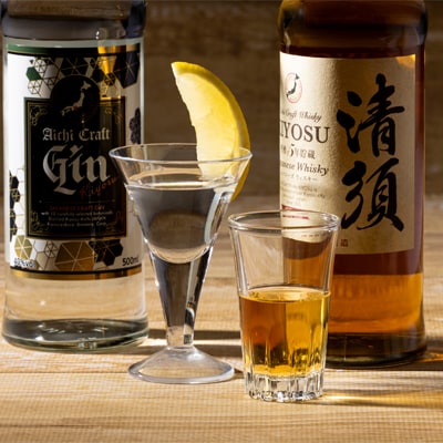 カートン入愛知クラフトジン40度・カートン入愛知クラフトウイスキー45度2本セット