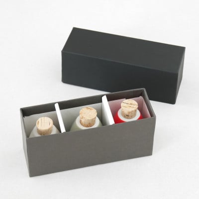 スパイスケース　swing 3個セット C (白、鶯、紅)