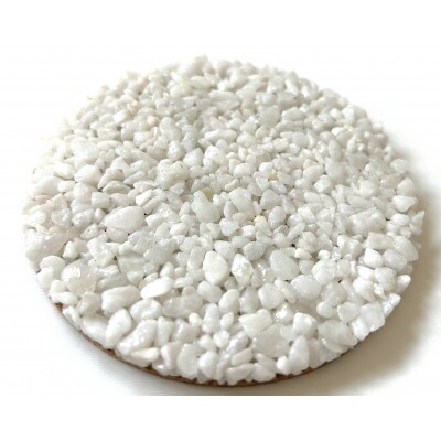 MOODE　天然石コースター4枚セット　【ホワイト】