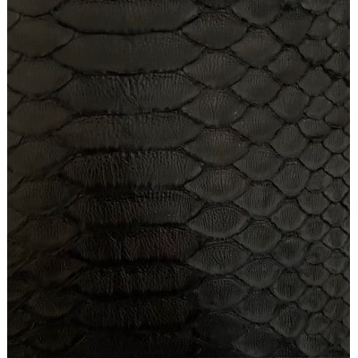 NYATTU PROJECT　天然パイソン革(ヘビ革) フラグメントケース(ポーチ) ブラック