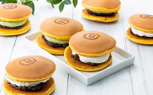 生どら焼き詰め合わせ(抹茶と小豆5個ずつ計10個入り)【配送不可地域：離島】