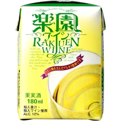 楽園　ワインミニパック　白(180ml)30本