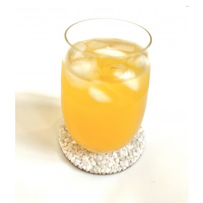 MOODE　天然石コースター4枚セット　【ホワイト】