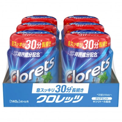 モンデリーズ・ジャパン クロレッツXPクリアミントボトルR 140g×6個