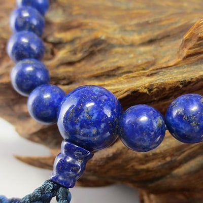 数珠 　女性用　『ラピスラズリ』　正絹房　桐箱入