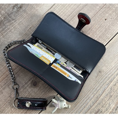 ランドセルリメイク　長財布とオルゴール付きミニランドセル+3アイテムのメンズセット