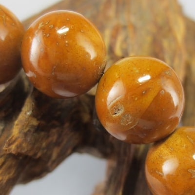 数珠　男性用　『鳳眼菩提樹・オニキス仕立』　正絹房　桐箱入