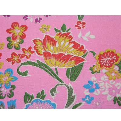 【山田人形店】愛知県北名古屋市　和室にぴったりなおしゃれな西陣織金襴小物入れ　赤地・ピンク地　各1個