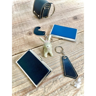 ランドセルリメイク　長財布とオルゴール付きミニランドセル+3アイテムのメンズセット