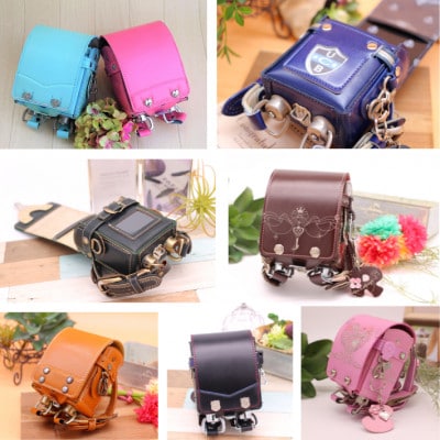 ランドセルリメイク　プレミアムミニランドセルオルゴール付きとドームケースの贅沢セット