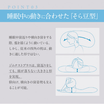 枕 横向き ジムナストプラス 枕カバー セット 洗える 高さ調整 日本製 寝具