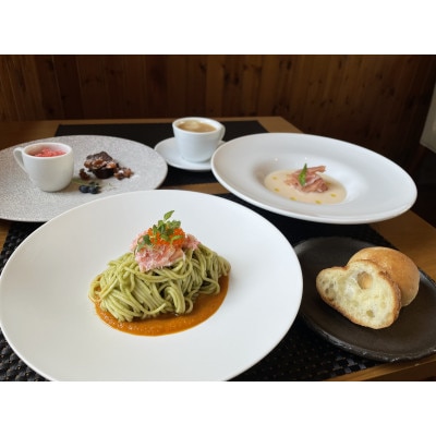 Corso pranzoのランチコース ペアお食事券+自家製パン(お土産)付き