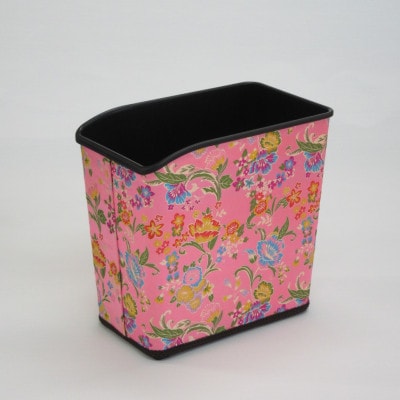 【山田人形店】愛知県北名古屋市　和室にぴったりなおしゃれな西陣織金襴小物入れ　ピンク地　1個