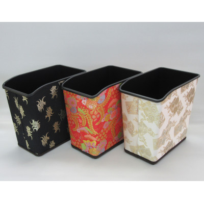 【山田人形店】愛知県北名古屋市　和室にぴったりなおしゃれな西陣織金襴小物入れ　3個セット　