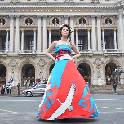 振袖がドレスに変身!ザ・オリエンタル和装着付け