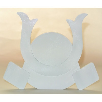 シンプル兜飾り・白