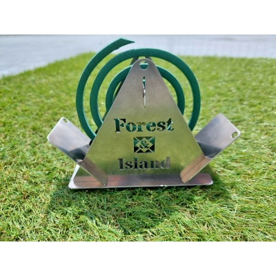 ステンレス廃材を利用して製作したSDGsな「蚊取り線香ホルダー」katori001