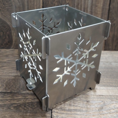 雪の結晶モチーフのランタンシェード・キャンドルホルダー「yuki」