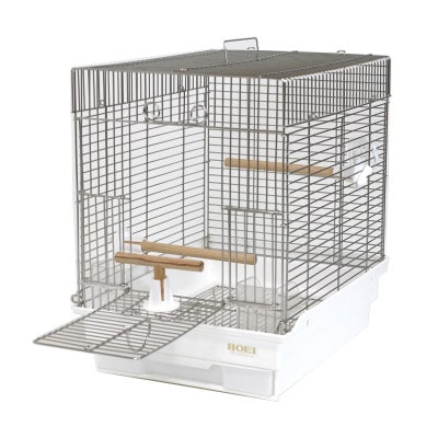 HOEIの鳥かご　小鳥用ステンレス横あみケージ　21手のり横あみステンレス