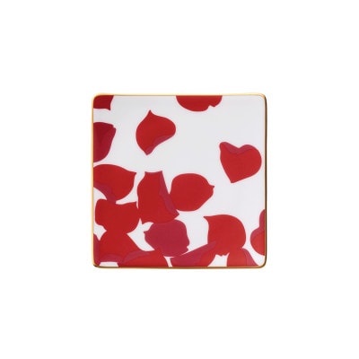 ノリタケ【ローザロッサ】15cmスクエアプレートペア