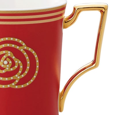 ノリタケ【エイダンゴールド】マグカップ(赤)