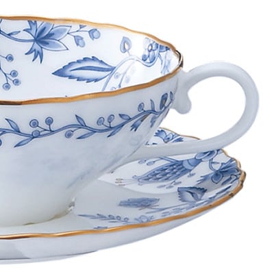 ノリタケ【ブルーソレンティーノ】ティーカップ＆ソーサー