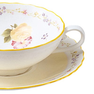 ノリタケ【ジュヌフレール】ティーカップ＆ソーサー