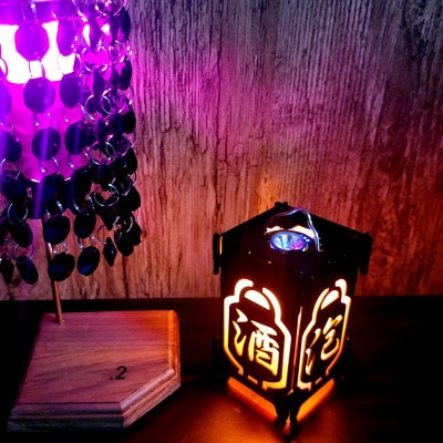 ミニランタン専用シェード　「酒」シェード・ブラック