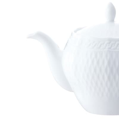 ノリタケ【シェール ブラン】ティーポット(小)(茶こし付)