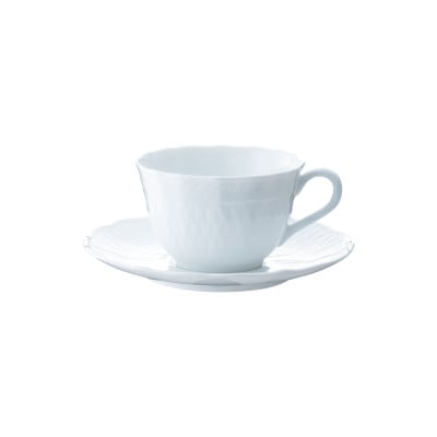 ノリタケ【シェール ブラン】カップ＆ソーサーセット(5客)
