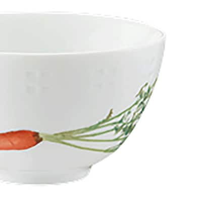 ノリタケ【京香旬彩】飯碗ペア(金時人参・加茂茄子)