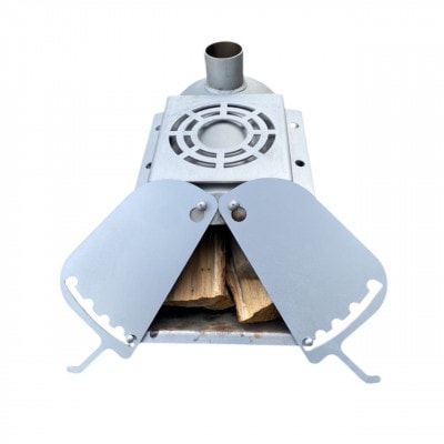 『焼却炉の鈴木工業』　薪ストーブ　D-51ロクマル　色:シルバー