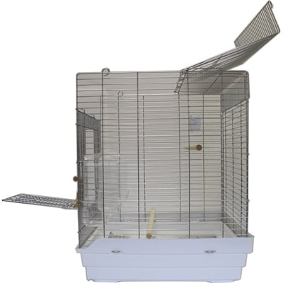 HOEIの鳥かご　ステンレス大型手のりケージ　465オカメステンレス