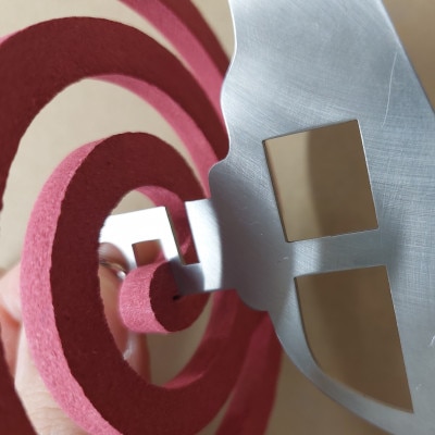 SDGsな「モチーフ蚊取り線香ホルダー」　ヘリコプター