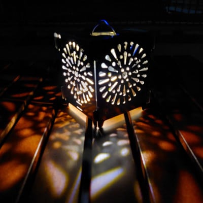 花火モチーフのランタンシェード・キャンドルホルダー「hanabi」