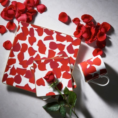 ノリタケ【ローザロッサ】26.5cmスクエアプレート