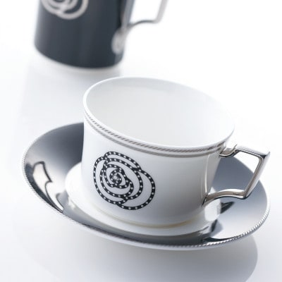 ノリタケ【エイダン】カップ＆ソーサー(白)