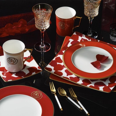 ノリタケ【エイダンゴールド】マグカップ(赤)