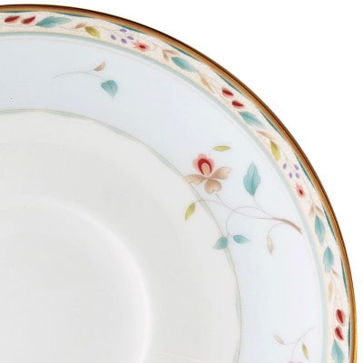 ノリタケ【花更紗】カップ＆ソーサー(ブルー)