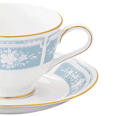 ノリタケ【レースウッドゴールド】カップ＆ソーサーペア