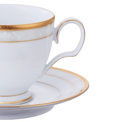 ノリタケ【ハンプシャーゴールド】カップ＆ソーサーペア