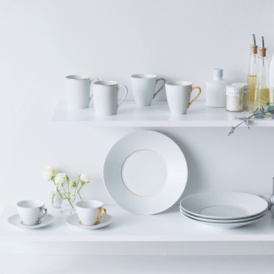 ノリタケ【アミ】マグカップ(銀)