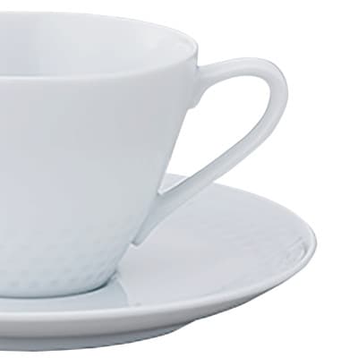 ノリタケ【リズモホワイト】カップ＆ソーサーペア