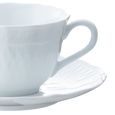 ノリタケ【シェール ブラン】カップ＆ソーサーペア
