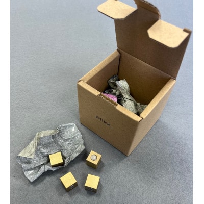 真鍮マグネットキューブ  2個【配送不可地域：沖縄県】