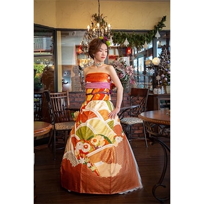 振袖がドレスに変身!ザ・オリエンタル和装着付け