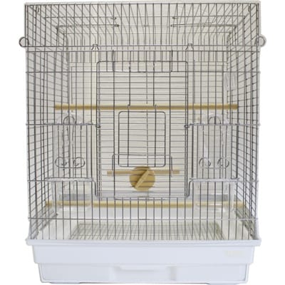 HOEIの鳥かご　ステンレス大型手のりケージ　465オカメステンレス